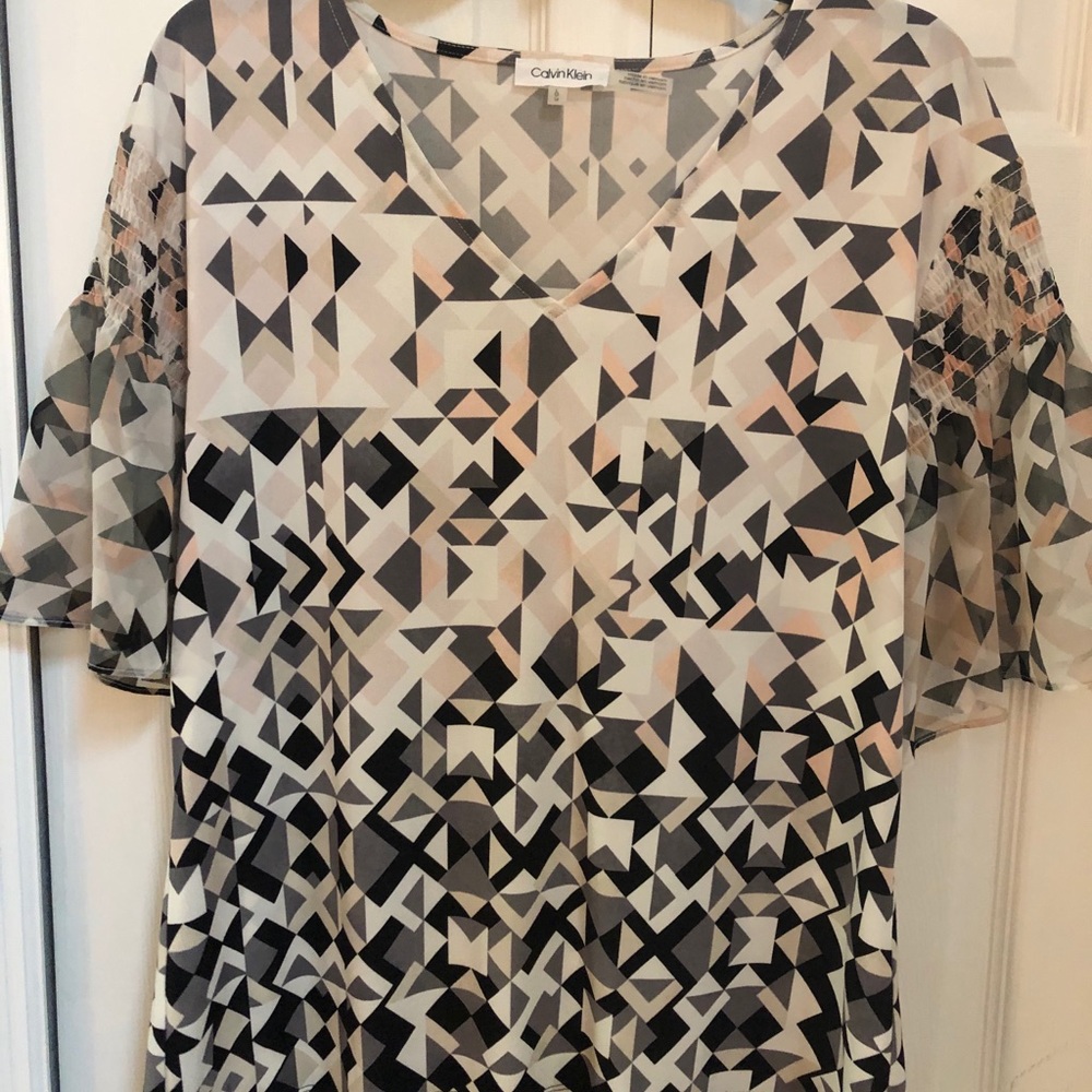 Calvin Klein Printed Blouse